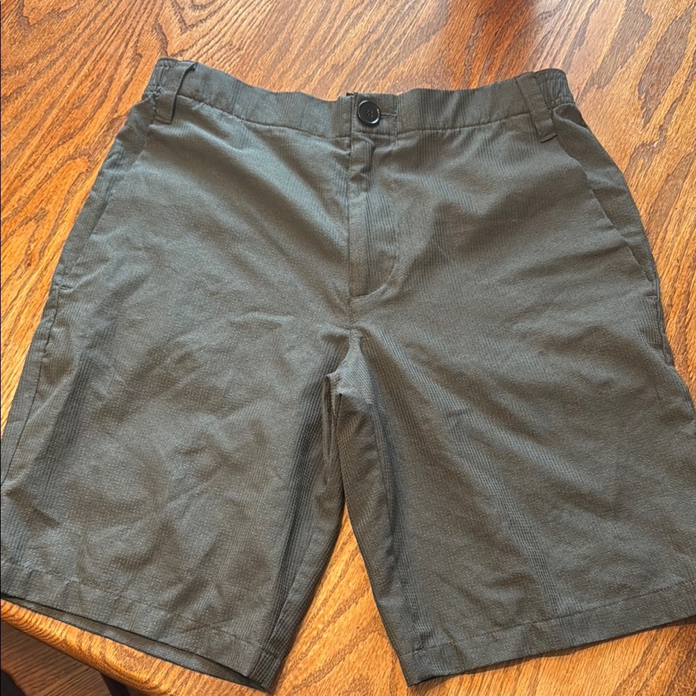 Men's Stylish Gray Flat Front Shorts